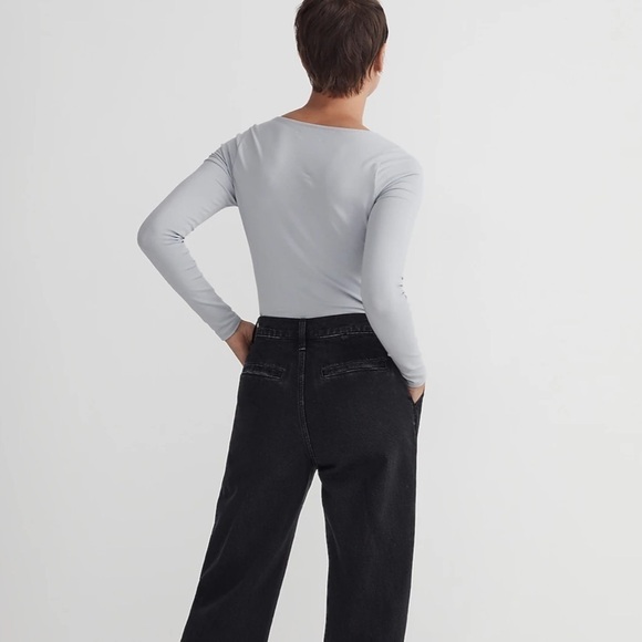 Madewell Twist-Front Long-Sleeve Tee solstice - Picture 2 of 6